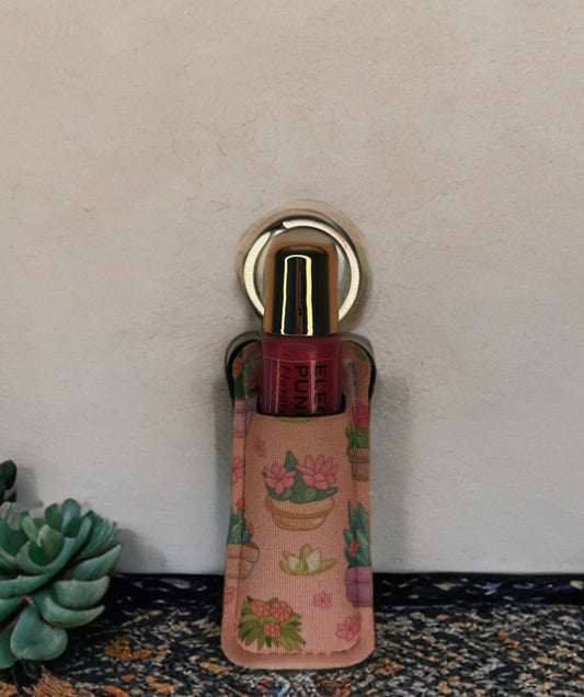 succulent plant lips gloss holder keychain