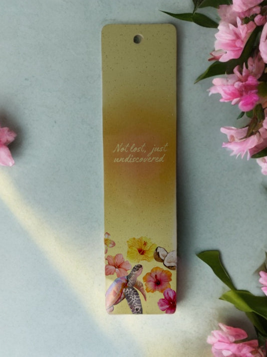 "not lost, just undiscovered" bookmark