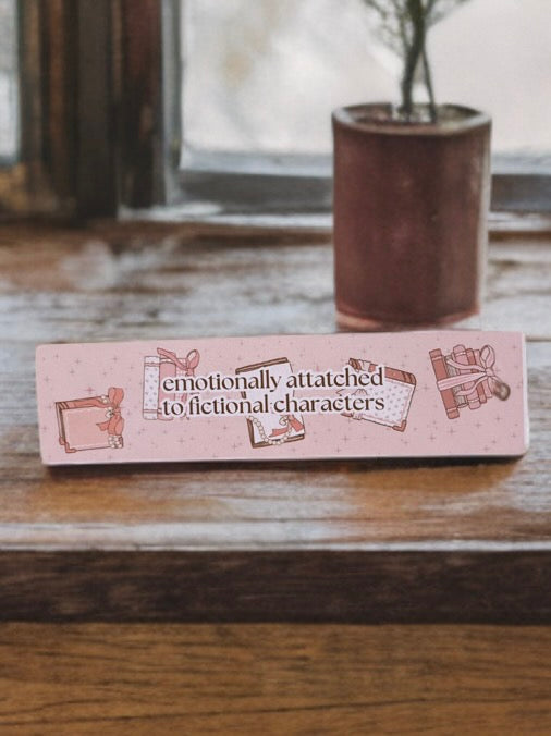 "emotionally attached to fictional characters" bookmark