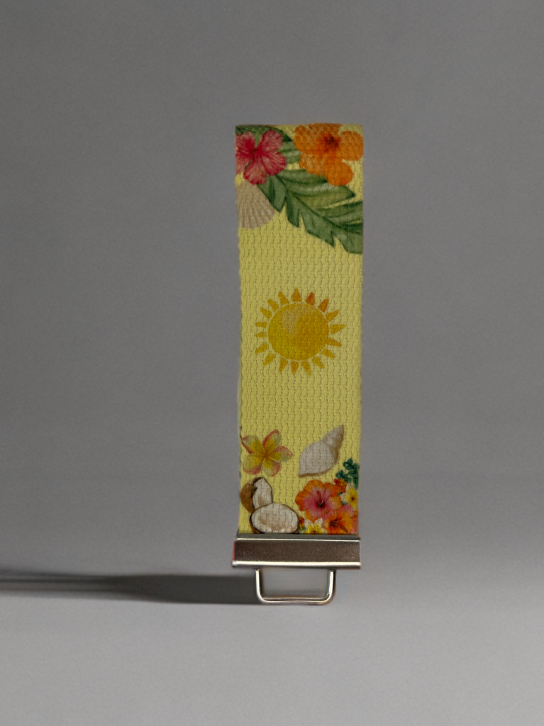 tropical keychain wristlet