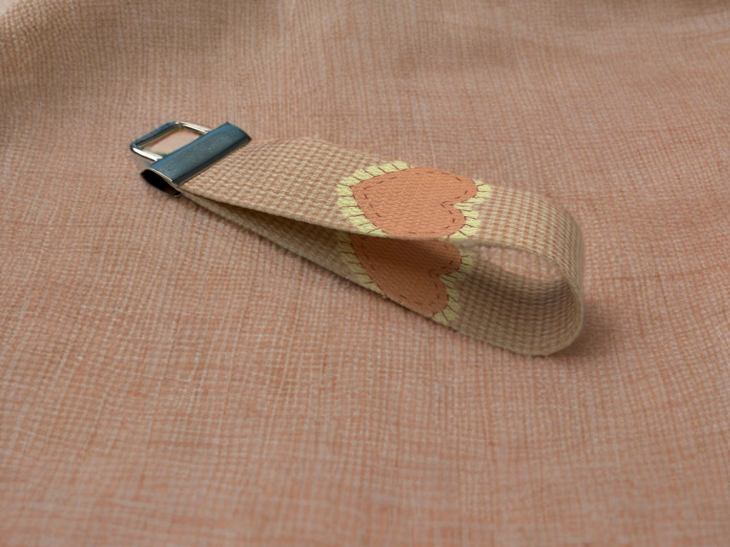 valentine keychain wristlet