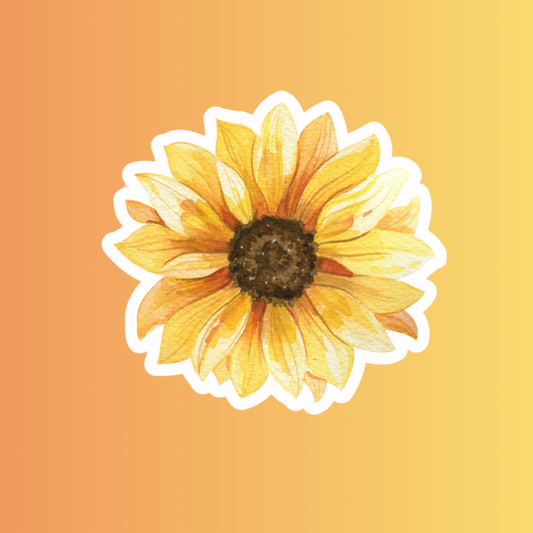 sunflower sticker